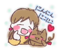 happyhappy pregnant woman sticker #13171503