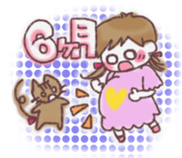 happyhappy pregnant woman sticker #13171508