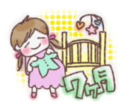 happyhappy pregnant woman sticker #13171512