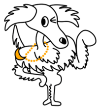 Borzoi Biancer 1 sticker #13172528