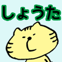 The sticker Shota uses