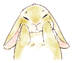 Not a dog, I'm a rabbit! sticker #13172702