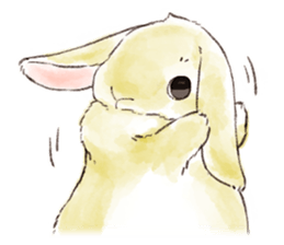 Not a dog, I'm a rabbit! sticker #13172704