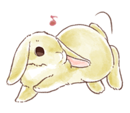 Not a dog, I'm a rabbit! sticker #13172707