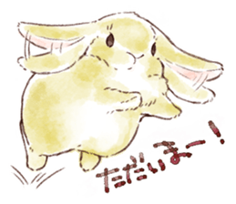 Not a dog, I'm a rabbit! sticker #13172708