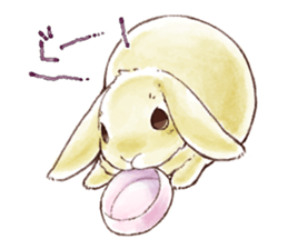 Not a dog, I'm a rabbit! sticker #13172710