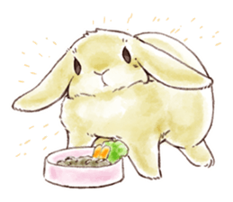 Not a dog, I'm a rabbit! sticker #13172711