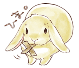 Not a dog, I'm a rabbit! sticker #13172714