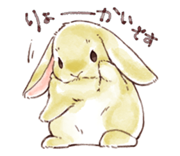 Not a dog, I'm a rabbit! sticker #13172722