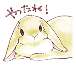 Not a dog, I'm a rabbit! sticker #13172725