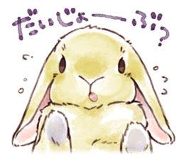 Not a dog, I'm a rabbit! sticker #13172726