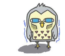 cool owl sticker #13173083