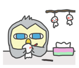 cool owl sticker #13173097