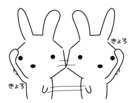 A rabbit is in love 2-2 sticker #13173265