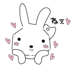 A rabbit is in love 2-2 sticker #13173294