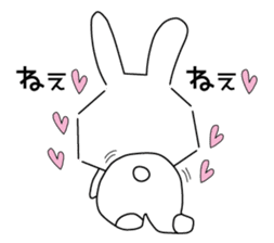 A rabbit is in love 2-2 sticker #13173295
