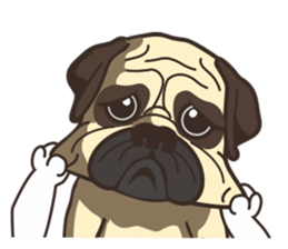 Warning security dog_Bulldog LA LA sticker #13173673