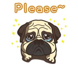 Warning security dog_Bulldog LA LA sticker #13173701