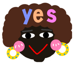 Pan 'sister (dark meat bottom Girl) sticker #13174289