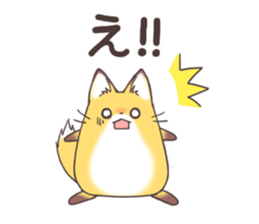 Round red fox sticker #13174707