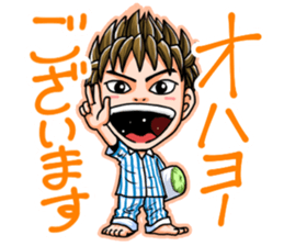 The festival guy and his companions sticker #13174834