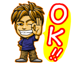 The festival guy and his companions sticker #13174850