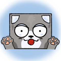 DANBO-NEKO (Boxy Cat) Sticker