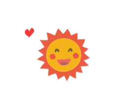 smiling sun sticker #13174897