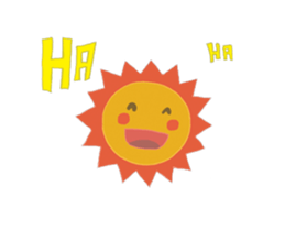 smiling sun sticker #13174906
