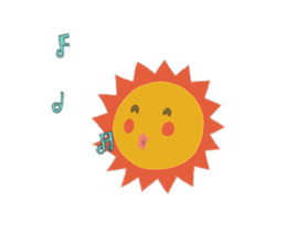 smiling sun sticker #13174907