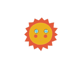 smiling sun sticker #13174912