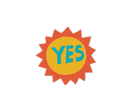 smiling sun sticker #13174915