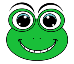 Frog Face : Muka Kodok sticker #13177262
