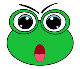 Frog Face : Muka Kodok sticker #13177265