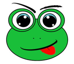 Frog Face : Muka Kodok sticker #13177266