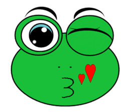 Frog Face : Muka Kodok sticker #13177269