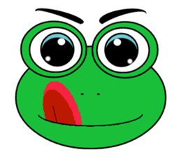 Frog Face : Muka Kodok sticker #13177270