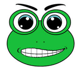 Frog Face : Muka Kodok sticker #13177271