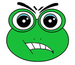 Frog Face : Muka Kodok sticker #13177272
