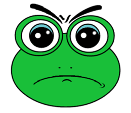 Frog Face : Muka Kodok sticker #13177273