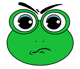 Frog Face : Muka Kodok sticker #13177275