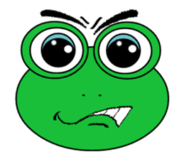 Frog Face : Muka Kodok sticker #13177278