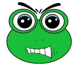 Frog Face : Muka Kodok sticker #13177279