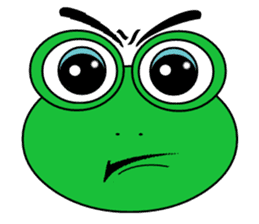 Frog Face : Muka Kodok sticker #13177281