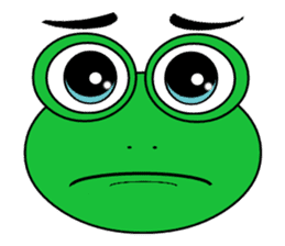 Frog Face : Muka Kodok sticker #13177282