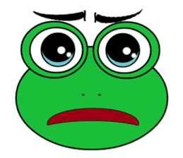 Frog Face : Muka Kodok sticker #13177283