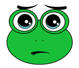 Frog Face : Muka Kodok sticker #13177284
