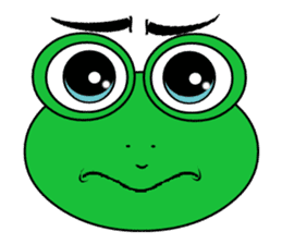 Frog Face : Muka Kodok sticker #13177285