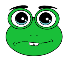 Frog Face : Muka Kodok sticker #13177286