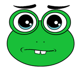 Frog Face : Muka Kodok sticker #13177287